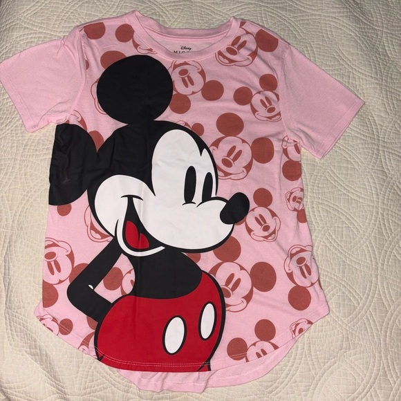 Disney Mickey Mouse Short Sleeve Tee Size 7-8 - Picture 1 of 4
